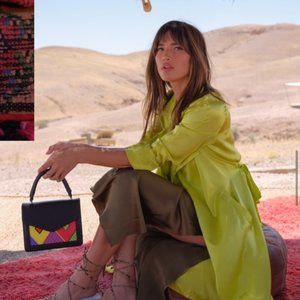 MKLM x Rocky Barnes Top Grain Leather Bag/Purse - Black/Multicolor